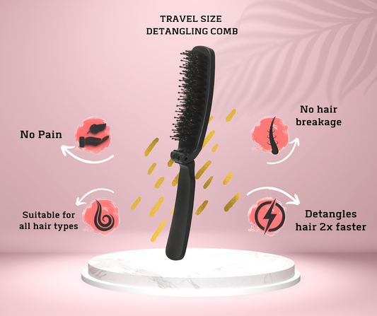 Folding-hair-brush